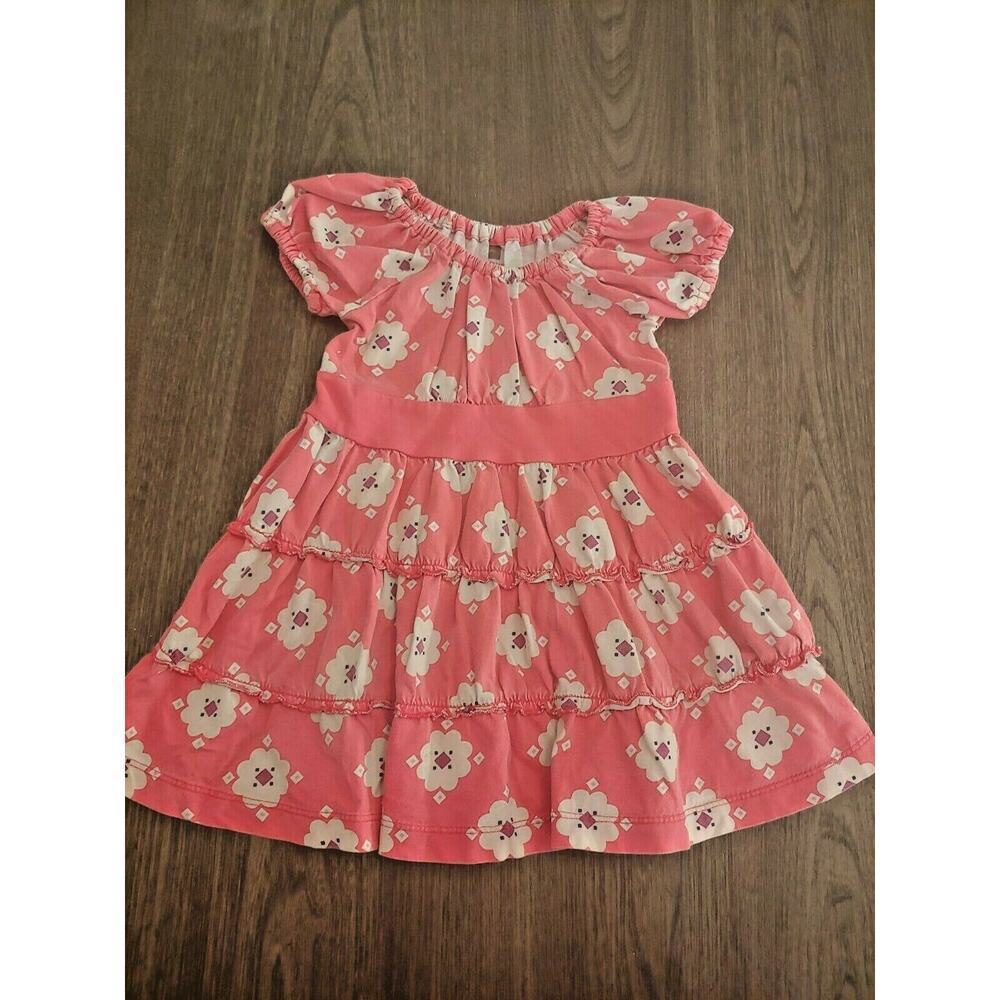 Tea Collection Girls Pink Floral Dress Girls Size 12-18 months